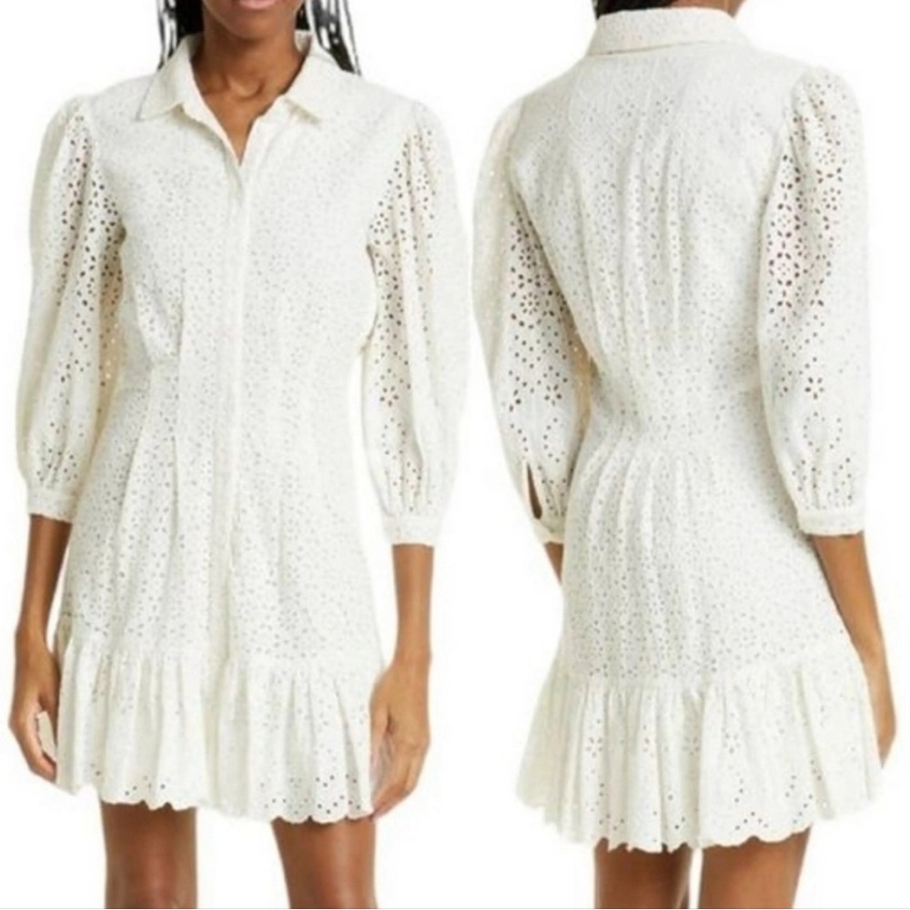 Veronica Beard - High Neck Eyelet Dress - NWT 🌴🎉